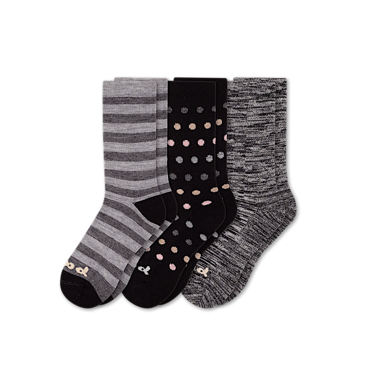 Pacas™ Inc. | Pacas Women’s Crew Socks With Alpaca Wool - 3 Pack