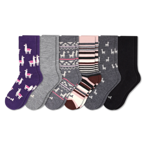 6 Pack - Women's Crew Pacas Socks