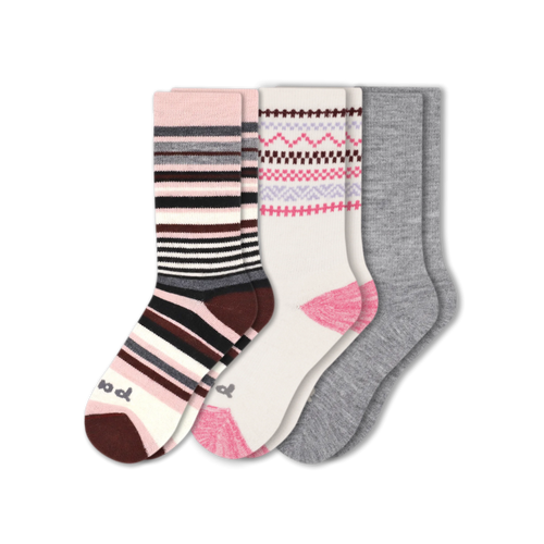 3 Pack - Women's Crew Pacas Socks