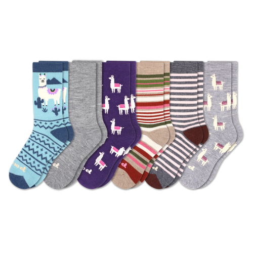 6 Pack - Women's Crew Pacas Socks