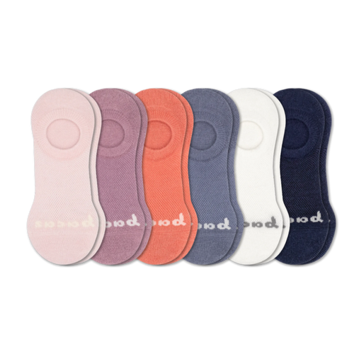 6 Pack - Women's No Show Socks