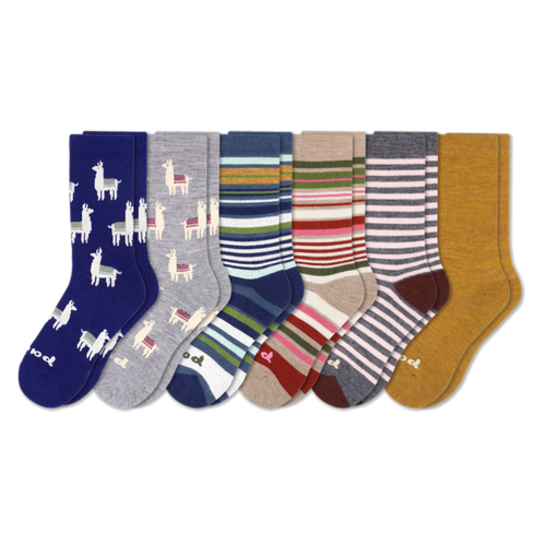 6 Pack - Women's Crew Pacas Socks