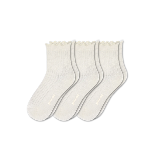 3 Pack - Women's Ruffle Socks