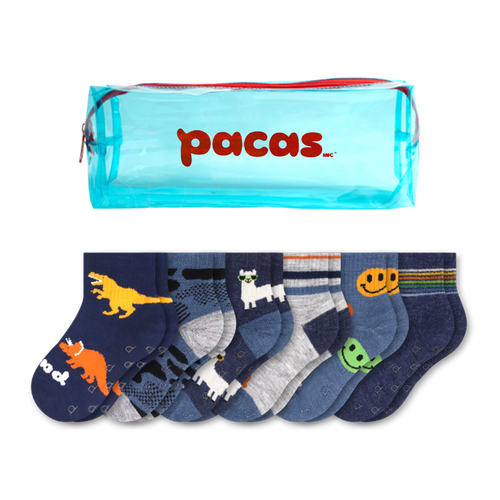 6 Pack - Toddler Pacas Gripper Socks