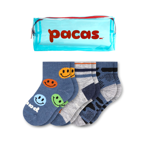 3 Pack - Toddler Pacas Gripper Socks