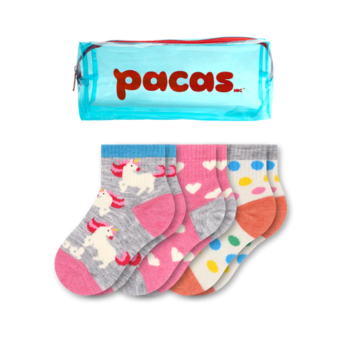 3 Pack - Toddler Pacas Gripper Socks