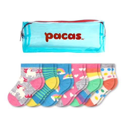 6 Pack - Toddler Pacas Gripper Socks