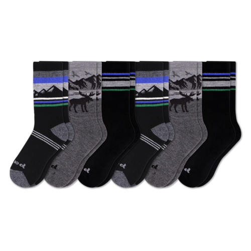 6 Pack - Men's Crew Pacas Socks