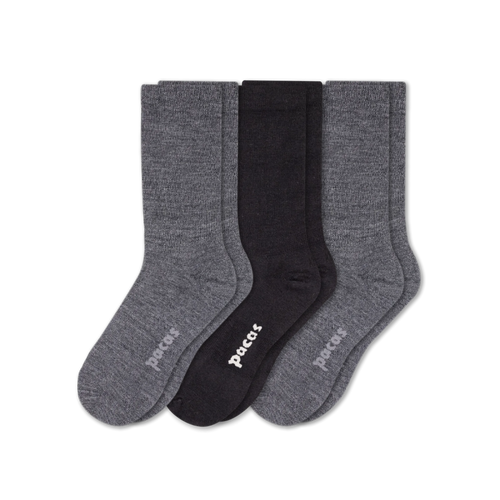 3 Pack - Women's Light-Weight Crew Pacas Socks