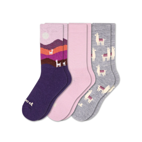 3 Pack - Women's Crew Pacas Socks