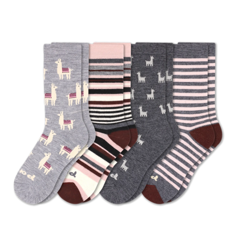 4 Pack - Women's Crew Pacas Socks