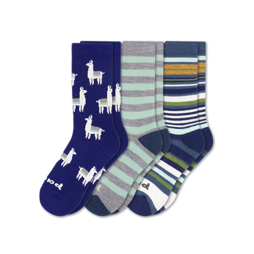 3 Pack - Women's Crew Pacas Socks