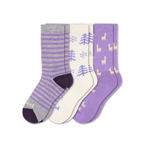 3 Pack - Women's Crew Pacas Socks