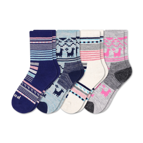 4 Pack - Women's Hiking Crew Pacas Socks