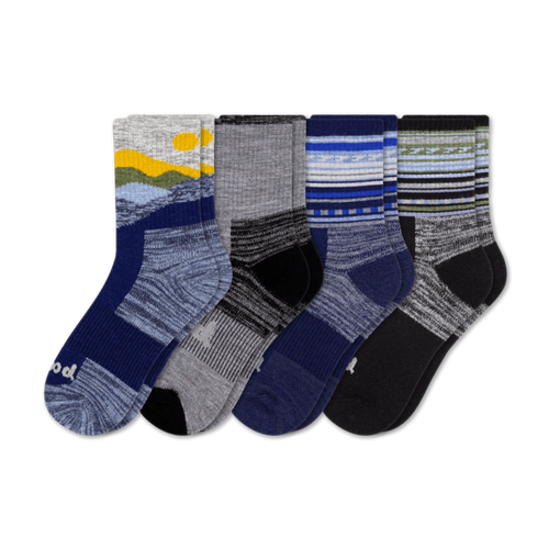 4 Pack - Men's Hiking Crew Pacas Socks