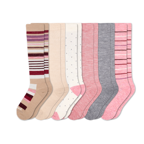 6 Pack - Women's Compression Socks