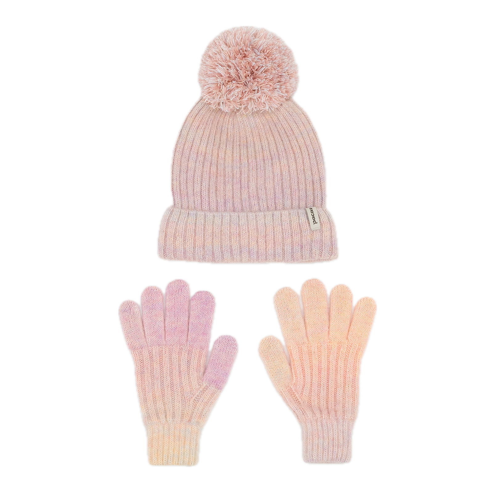 Kids Hat Gloves One Size Pastel Ombre